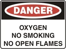 D 177 — OXYGEN NO SMOKING NO OPEN FLAMES